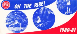 1980 detroit pistons nba basketball poster on the rise