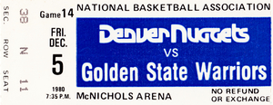 1980 Golden State Warriors vs. Denver Nuggets