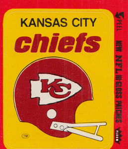 1980 Kansas City Chiefs Fleer Decal Art