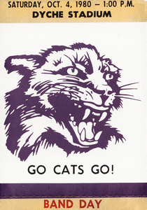 1980 Northwestern Band Day Ticket Stub Remix 