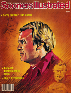 1980 Sooners Illustrated Barry Switzer Cover Art