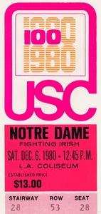 1980 USC vs. Notre Dame