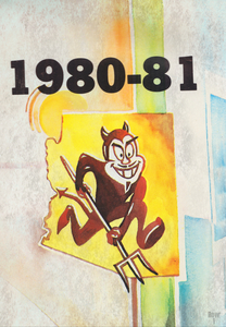 1980 Arizona State Sparky Art by Roger Whitney