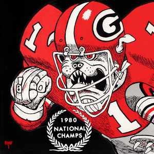 1980 Georgia Bulldogs Jack Davis Remix