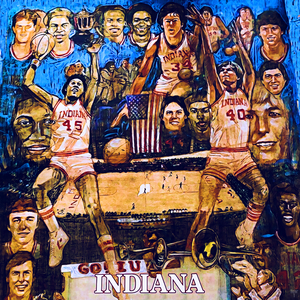 1980 Indiana Hoosiers Basketball Art