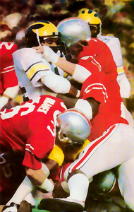 1980 Michigan vs. Ohio State Football Art