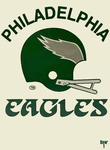 Eighties Philadelphia Eagles Helmet Art
