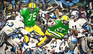 1980s dallas cowboys green bay art