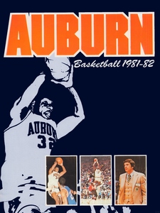 1981 Auburn Tigers Basketball Poster