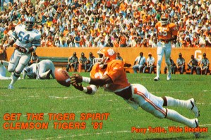 1981 clemson tigers football perry tuttle wide receiver