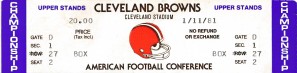 1981 cleveland browns phantom ticket