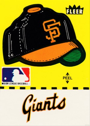1981 fleer baseball giants sticker