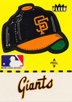 1981 San Francisco Giants Fleer Decal Poster