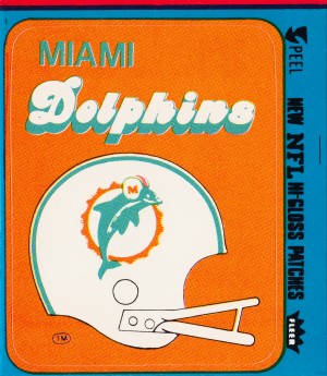1981 Fleer Miami Dolphins Hi Gloss