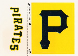 1981 Pittsburgh Pirates Fleer Decal Poster