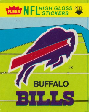1981 Buffalo Bills Fleer Decal Art