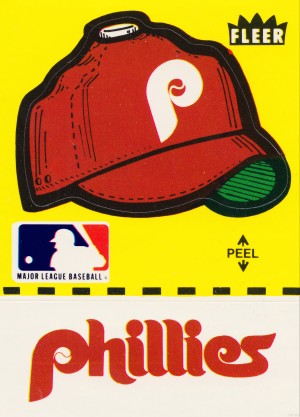 1981 Phillies Fleer Decal Wall Art
