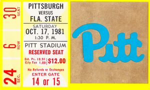 1981 Pitt Panthers vs. Florida State Seminoles