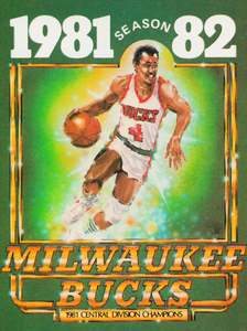 1981 Retro Milwaukee Bucks Basketball Poster