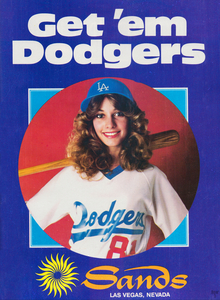 1981 Sands Hotel Dodgers Ad Print