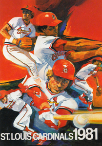 1981 St. Louis Cardinals Baseball Poster