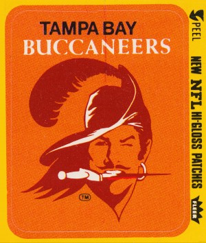 1981 Tampa Bay Buccaneers Fleer Art
