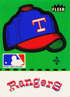 1981 Texas Rangers Decal Art