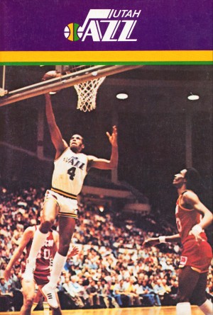 1981 utah jazz basketball poster adrian dantley