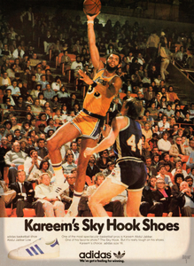 1981 Adidas Kareem Sky Hook Shoe Ad