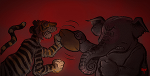 1981 Phil Neel Alabama vs. Auburn Remix Art