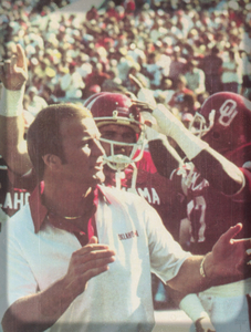 1981 Barry Switzer and Sooners Viewfinder Slide Art