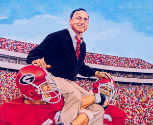 1981 Georgia Football Vince Dooley Art