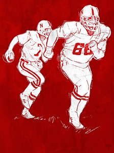 1981 Nebraska Football Art