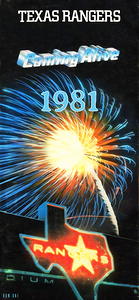 1981 Texas Rangers Baseball Art