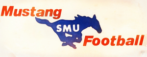 1981 SMU Mustangs Football Art