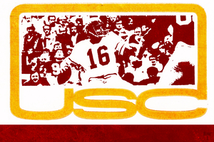 1981 USC Football Ticket Stub Remix Art