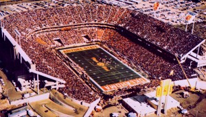 1983 Arizona State Fiesta Bowl Aerial Photo Art