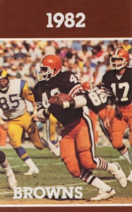 1982 Cleveland Browns Football Poster