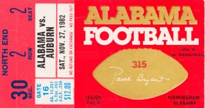 1982 iron bowl bo over the top game