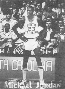 1982 Michael Jordan North Carolina Basketball Poster