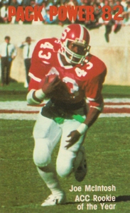 1982 NC State Football Joe McIntosh Poster