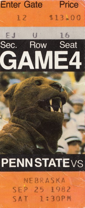 1982 Penn State vs. Nebraska