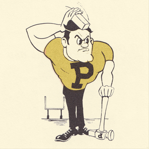 1982 Purdue Pete Football Art | Row 1