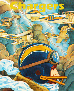 1982 San Diego Chargers Pilot Art