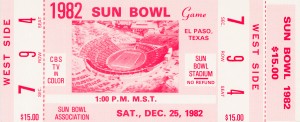 1982 Sun Bowl North Carolina Win