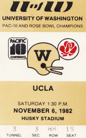 1982 Washington Huskies vs. UCLA Bruins
