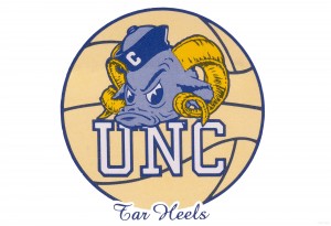 1982 North Carolina Tar Heels Basketball Art