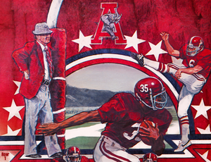 1982 Alabama Football Art Remix