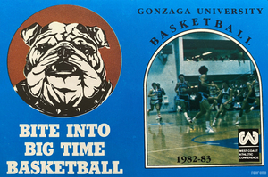 1982 Gonzaga Bulldogs Basketball Art
