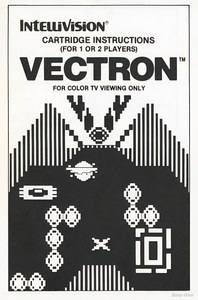1982 Intellivision Vectron Video Game Art